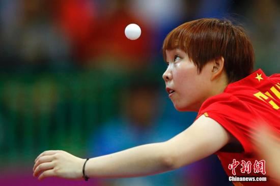 资料图:朱雨玲在比赛中。<a target='_blank' href='http://www.chinanews.com/'></p>中新社记者 富田 摄 点击进入下一页